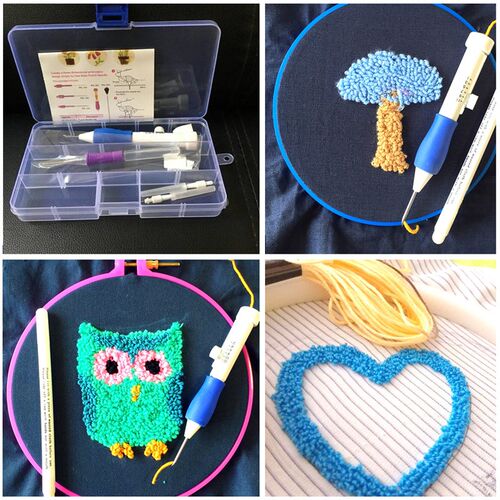 Magic Needle for Embroidery Carpet Knit Punch Needle Kit Nee