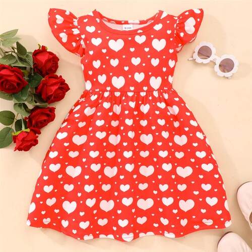 2024 Kids Dress Girl Clothes Birthday Party Dinosaur Summer