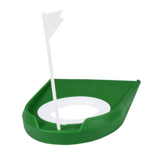 Indoor Golf Putting Trainer With Hole Flag Putter Green Prac
