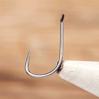 500pcs non-barb New Kanto Barbless Hooks Bulk Hook Fishing S