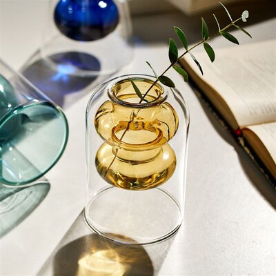 Nordic Home Decor Glass Vase Living Room Decoration Flower V