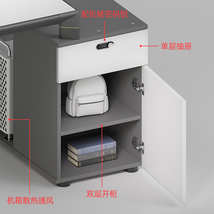 迪欧办公桌椅四人位简约现代职员电脑桌六人人屏风工作位