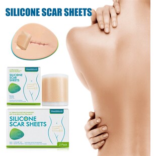 Hot 150CM Silicone Scar Sheets Skin Repair Patch Removal Sel