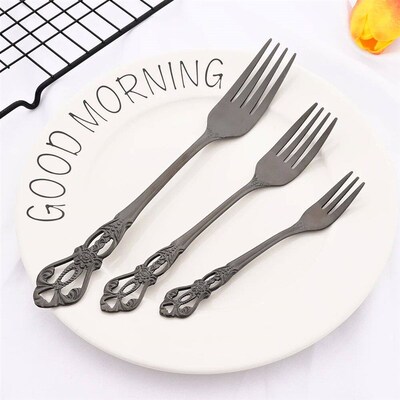 Vintage Royal Rainbow 6/24Pcs Dinnerware Stainless Steel Set