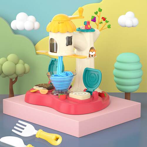 Diy Kitchen Toy Ice Cream Noodle Maker Colorful Clay Childre