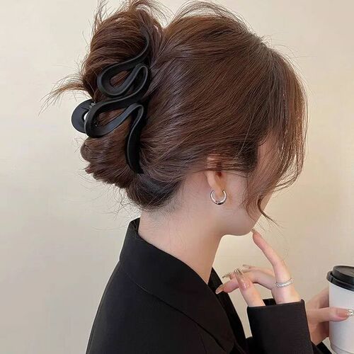 13cm Acrylic Hair Clips For Women Hairpin Matte Wave Hair Cl
