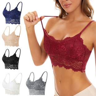 New Women Lace Bras Top Comfortable Bralette Solid Color Sex