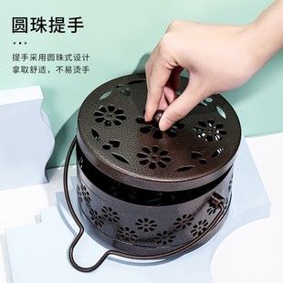 Metal Iron Mosquito Coil Insect Repellent Holder Case box