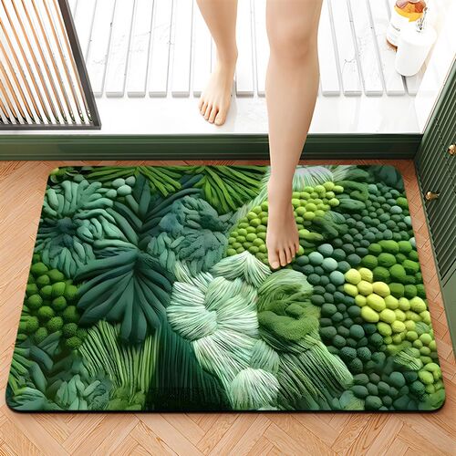 Entrance carpet, bathroom non slip foot mat, plush floor mat