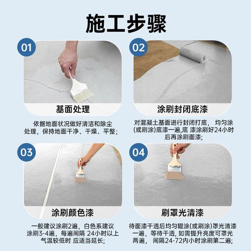 宝佳丽水性地坪漆水泥地面改造漆家用室内防滑耐磨地板地平油漆