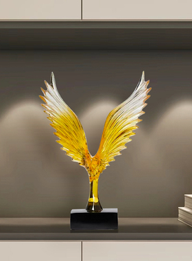 大鹏展翅欧式电视柜家居客厅办公室桌面大展宏图酒柜装饰品鹰摆件