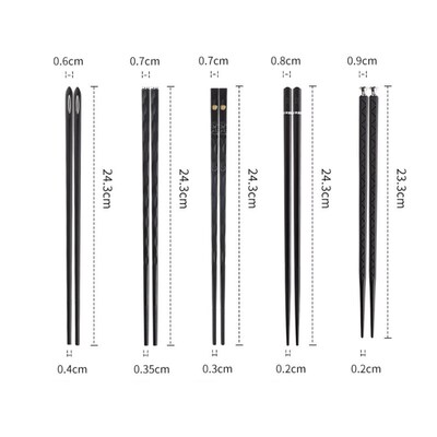 5 Pairs Japanese Chinese chopsticks Sushi Sticks Reusable Me
