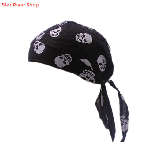 Cycling Bandana Skull Cap Beanie Lightweight Adjustable Cott