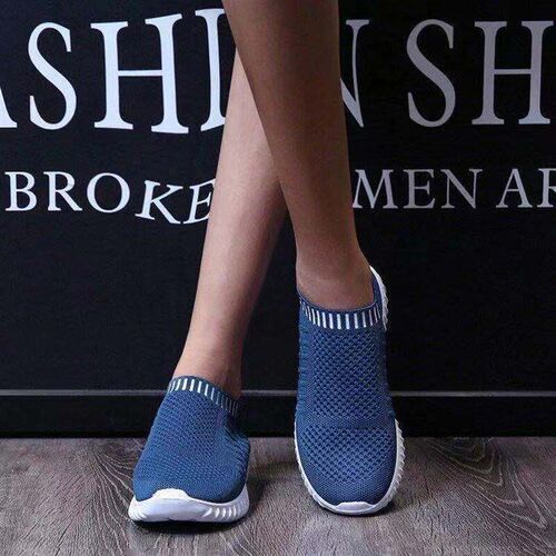 Winter Womens RoundToe Cotton Shoes Mesh Deep Mouth 2025