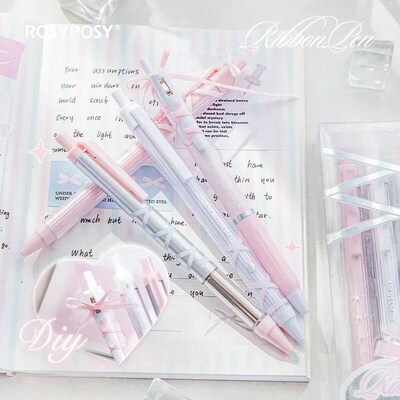 4pcs/set 0.38mm/0.5mm Gel Pens Set Ballpoint Black Ink Press