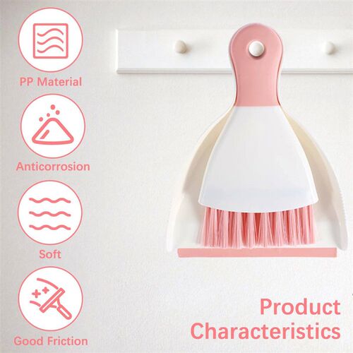New Mini Dustpan and Brush Set Office Desk Cleaning Set Broo