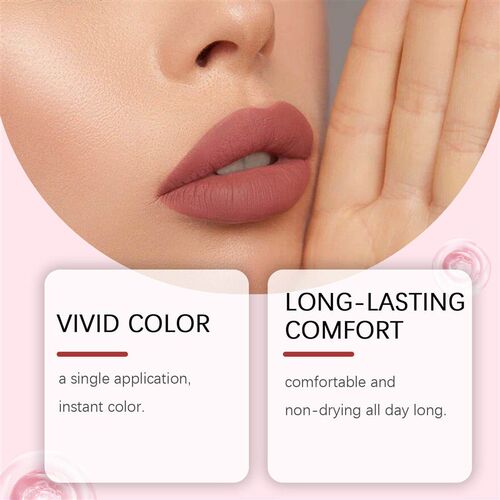ZEPHOCO Maroon Matte Lip Gloss - A moisturizing, silky, and
