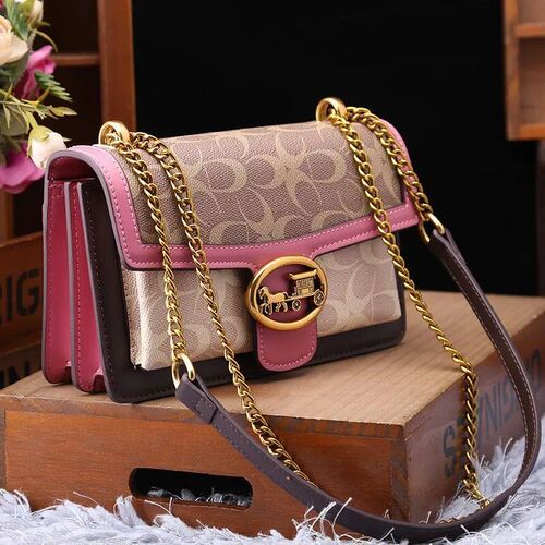 Light luxury womens bag 2025 new high-end color contrast si