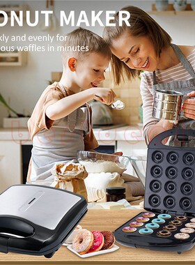 English Donut Maker Machine Non-stick Surface 16 Doughnuts