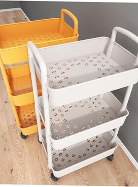 Kitchen storage rack bathroom Shelf Trolley iron shelves