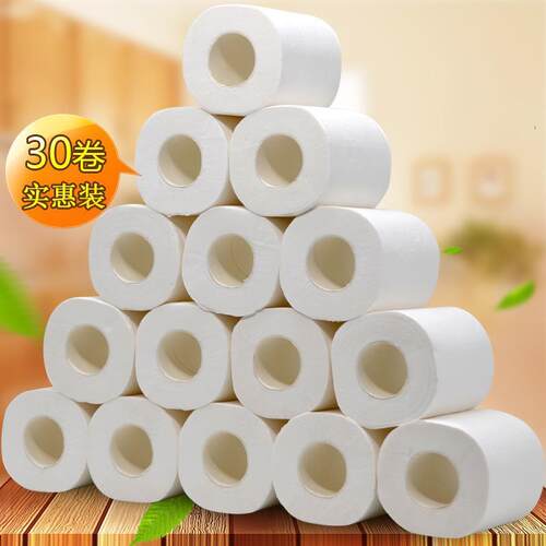 [40/20/10/30/16 rolls] toilet paper with core roll for logs