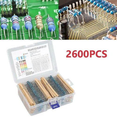 2600pcs Resistor Resistance Metal Film 0.25W Resistor