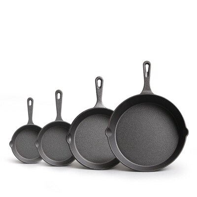 Cast iron pan frying pan kitchenware Tableware set steak pan