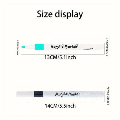 60/80 Colors Acrylic Paint Pens for Rock Painting Water Base