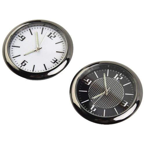 Luminous Mini Car Clock Dashboard Air Vent -On Time Self-adh