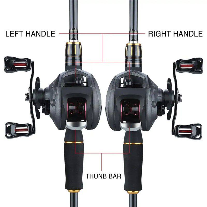 Sougayilang Carbon Fiber Fishing Rod and Reel Combos 4 Secti - 实物图
