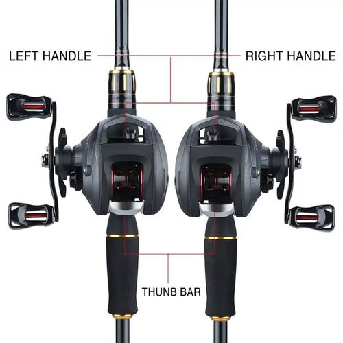 Sougayilang Carbon Fiber Fishing Rod and Reel Combos 4 Secti