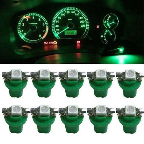 Drapop 10Pcs T5 LED Light Bulbs 5050 1SMD Car LED Dashboard
