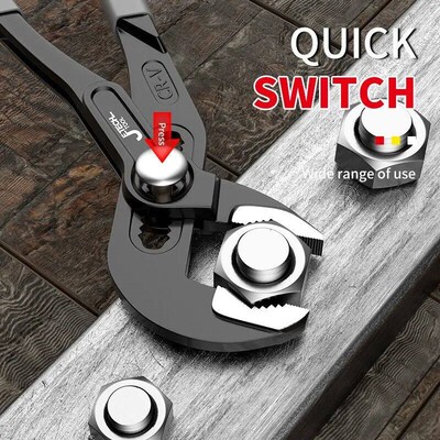 Water Pump Pliers Quick-Release Plumbing Pliers Pipe Wrench