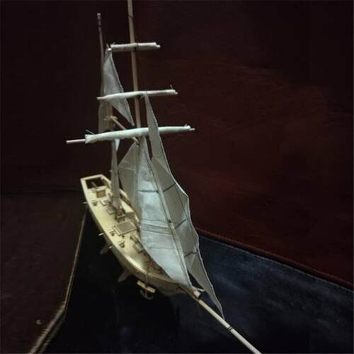 Handmade Wooden Sailboat Ship Kits 00 Scale DIY Model Toy Ho