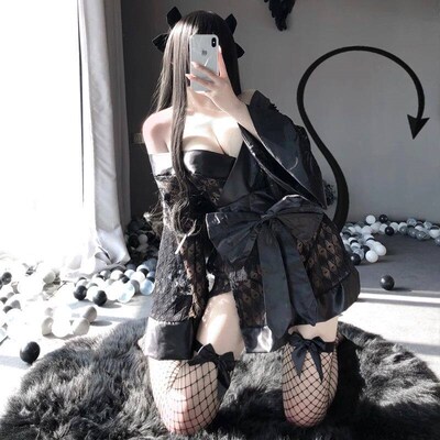 Pcs Set Cosplay Japanese Kimono Uniform Erotic Costumes