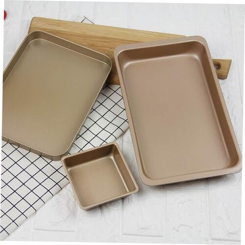9寸/11寸Non-stick Baking Tray Cookie Sheet不粘长方深烤盘特厚