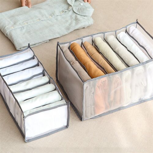 Jeans Compartment Storage Box Cloth Drawer Organizer