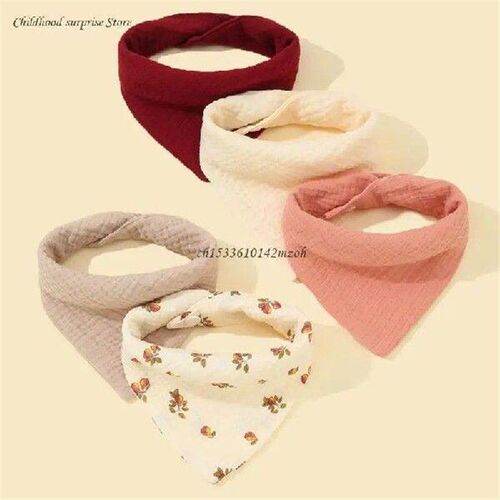 Feeding Bibs Soft Wash Cloth Comfortable Toddler Cotton