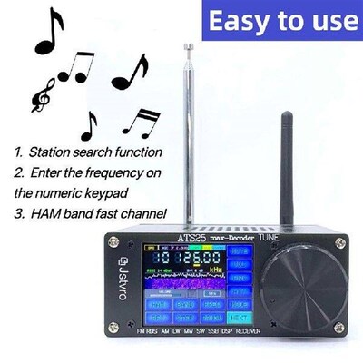 SI4732 ATS-25 Max-Decoder ALL Band Radio Receiver Adds Adds
