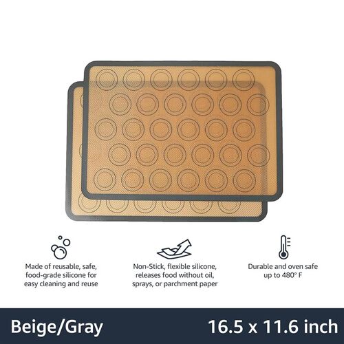 Macaron Silicone Baking Mat Sheets Cookie Bakeware Mat