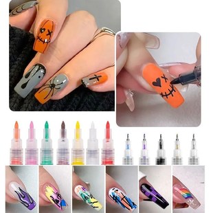 1Set Nail Art Drawing Pen Graffiti Nail Acrylic Pen Waterpro