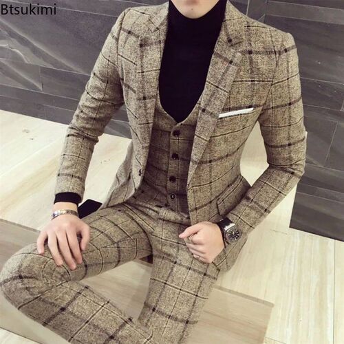 New British Style Design Mens Casual Party Business Formal