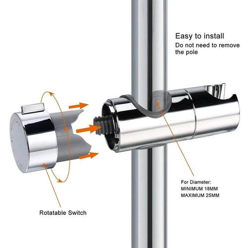 Universal Shower Head Holder Shower Rail Holder Bathroom Acc
