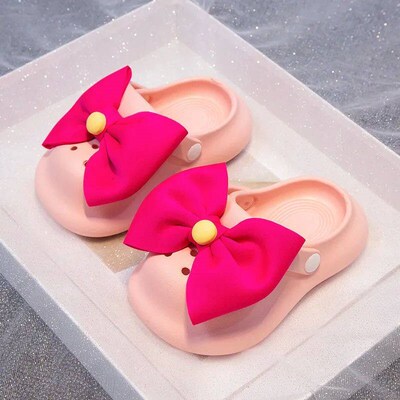 Kids Slippers Girls Slippers Summer Girls Slippers Cute Bowk