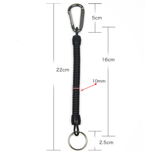 Tactical Lanyard Spring Rope Outdoor Hiking Camping Anti-los