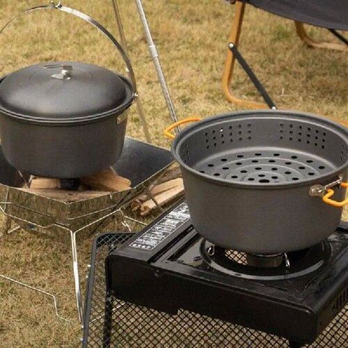 Camping Steamer Pot 4.5L Portable Steamer Pot Large