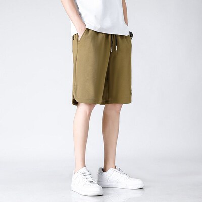 Ice orts Mens Summer New Faionable Loose Straight Casual Fi