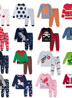 Boys Pyjamas Christmas Kids Pajama Set Child Dinosaur Sleepw