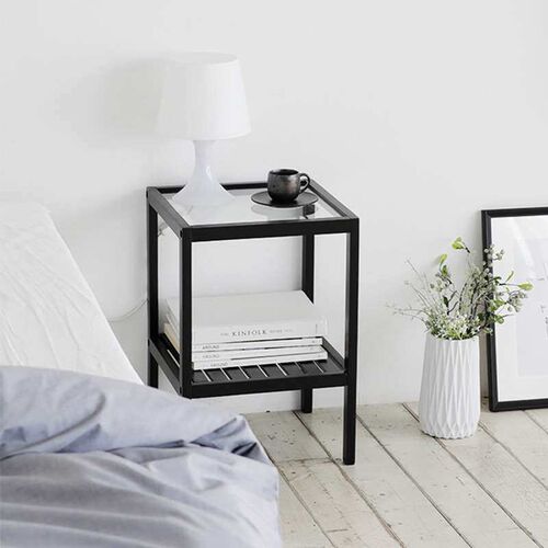 Ins Nordic Solid Wood Bedside Table Simple Sofa Side Table B