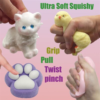 Big Taba cat paw Squishy 4-Pack Bundle - Fufu Squishy Toys